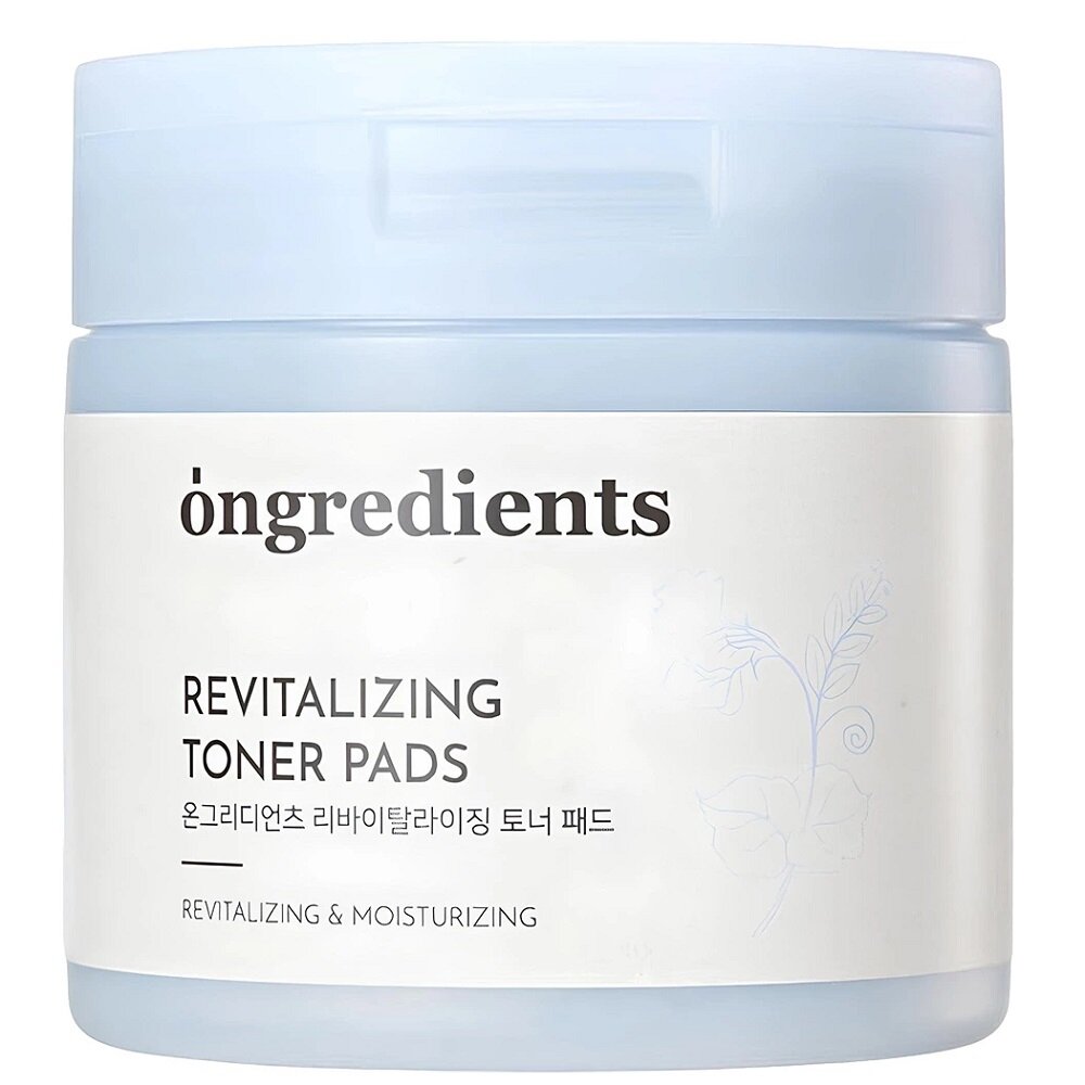 Drėkinantys veido toniko diskeliai "Revitalizing Toner Pad", Ongredients, 60 vnt.
