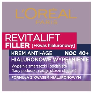 „Revitalift Filler“ [HA] naktinis veido kremas su hialurono rūgštimi 50 ml