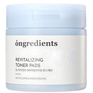 Drėkinantys veido toniko diskeliai "Revitalizing Toner Pad", Ongredients, 60 vnt.