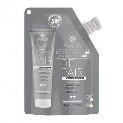 ALAMA Repair Conditioner Travel Size kondicionierius pažeistiems plaukams 100ml ALAMA Repair Conditioner Travel Size kondicionierius pažeistiems plaukams 100ml