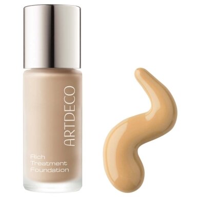 „Rich Treatment Foundation“ – švytėjimo suteikiantis makiažo pagrindas, atspalvis 18 „Deep Honey“, 20 ml