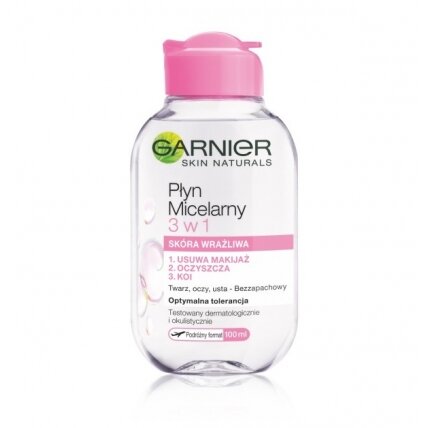 GARNIER Skin Naturals 3in1 micelinis vanduo jautriai odai 100ml GARNIER Skin Naturals 3in1 micelinis vanduo jautriai odai 100ml