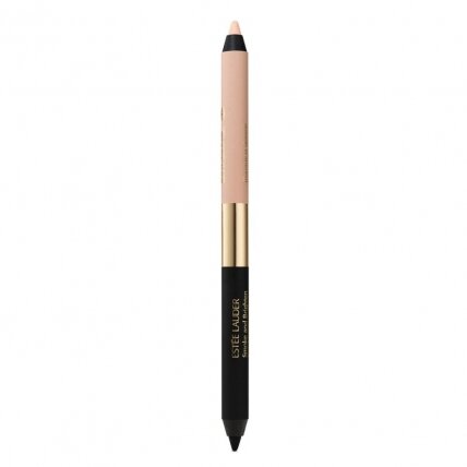 ESTEE LAUDER Smoke And Brighten Kajal Eyeliner Duo dvipusis akių pieštukas Noir/Cream 0.5g ESTEE LAUDER Smoke And Brighten Kajal Eyeliner Duo dvipusis akių pieštukas Noir/Cream 0.5g