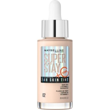 MAYBELLINE Super Stay 24H Skin Tint tonalinis pagrindas su vitaminu C 02 30ml