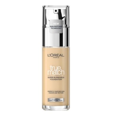 True Match Foundation makiažo pagrindas 1.D/1.W Warm Undertone 30ml