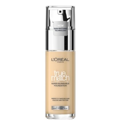 True Match Foundation makiažo pagrindas 1.D/1.W Warm Undertone 30ml True Match Foundation makiažo pagrindas 1.D/1.W Warm Undertone 30ml